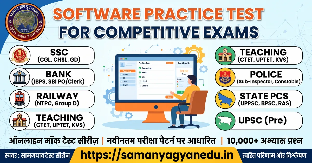 Software Practice Test for Competitive Exams